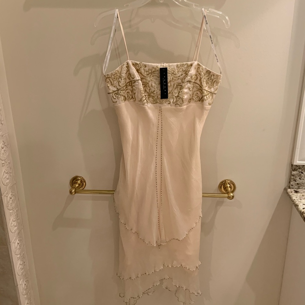 NWT cream & gold Laundry dress